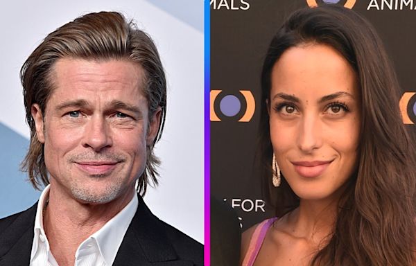 Brad Pitt Wraps His Arm Around Girlfriend Ines de Ramon on Romantic Beach Stroll: PIC