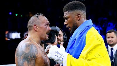 Oleksandr Usyk gifts Anthony Joshua ‘present’ by vacating IBF title