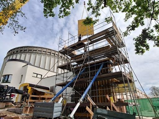 Bad Frankenhausen: Spezialbeton für Treppenturm am Panorama-Museum