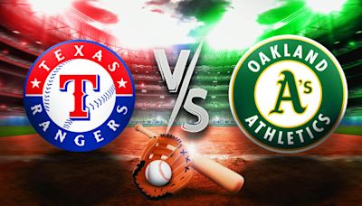 Rangers vs. Athletics Game 1 prediction, odds, pick, how to watch - 5/8/2024