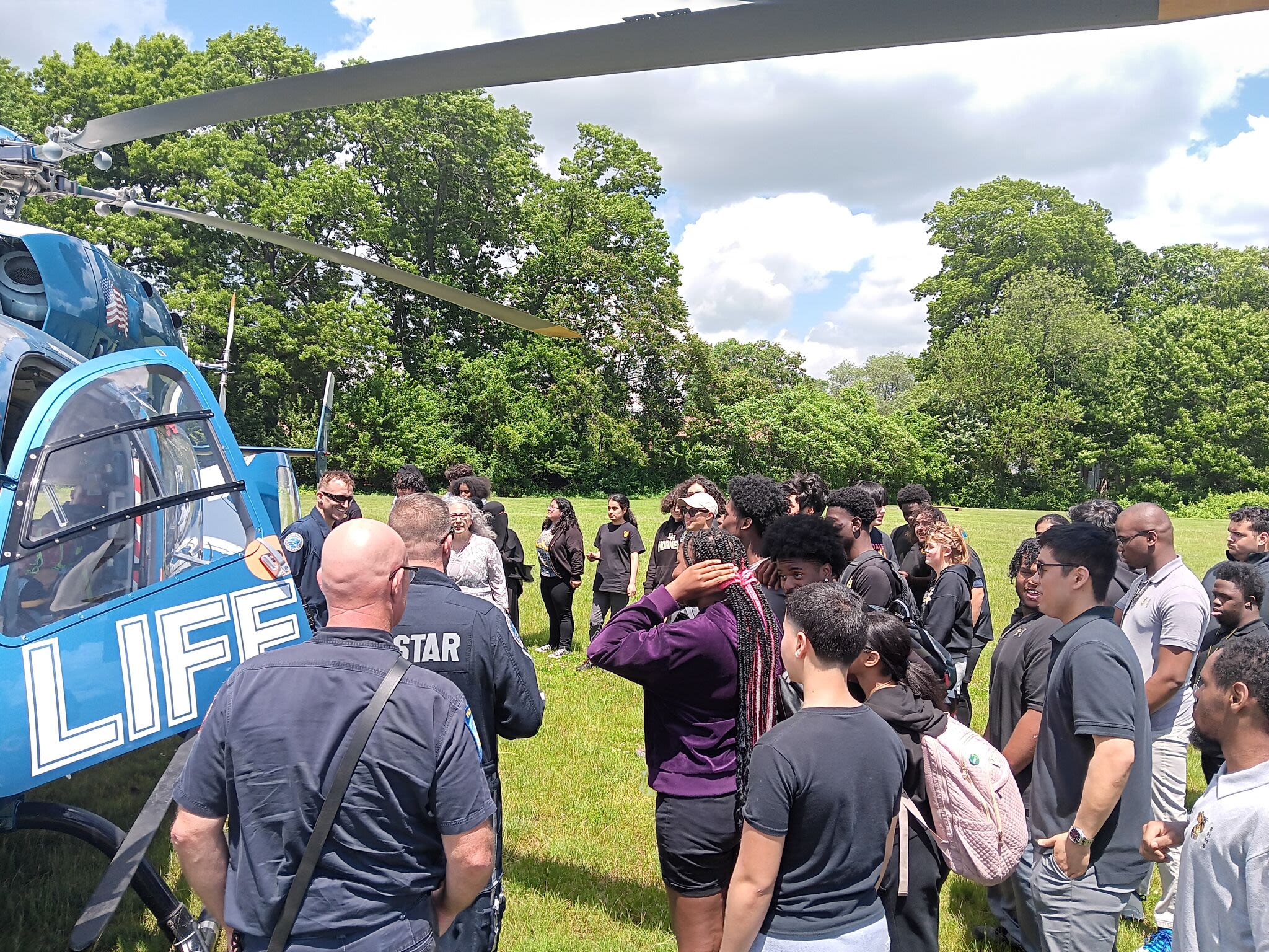 LifeStar visit to a CT high school culminates first year for school's medical responder course