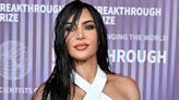 Kim puts famous curves on display in bandaged dress with wet hair for LA gala