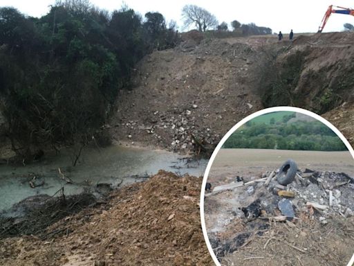 Cornish wildlife haven destroyed by farmer illegally dumping waste