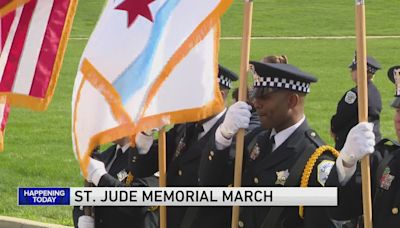 St. Jude Memorial March honors fallen CPD officers downtown Sunday morning along Michigan Avenue