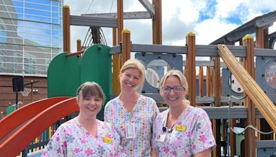NHS paediatric team lace up their boots for charity walk