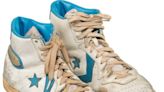 Converse sneakers worn, signed by Michael Jordan as UNC freshman up for auction