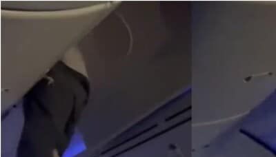 Turbulence tosses passenger into overhead bin on Air Europa flight. Watch