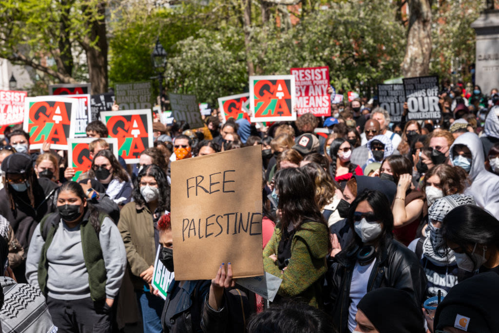 Art Students and Faculty Rally at U.S. University Pro-Palestine Protests