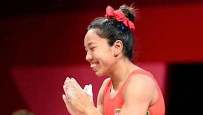 Mirabai Chanu sets marker for Paris Olympics medal: 205-207kg