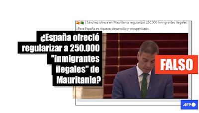 El español Pedro Sánchez no ofreció “regularizar 250.000 inmigrantes ilegales" de Mauritania