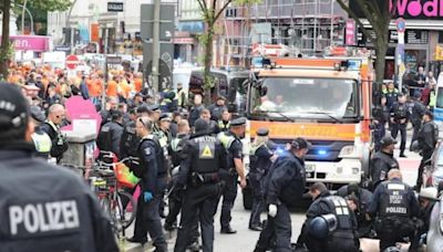 Abaten a tiros a un hombre armado con un hacha en la fan zone de Hamburgo