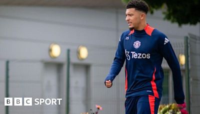 Jadon Sancho: Winger returns to Manchester United training after Erik ten Hag meeting