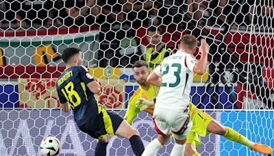 Stoppage-time goal gives Hungary hope and knocks Scotland out