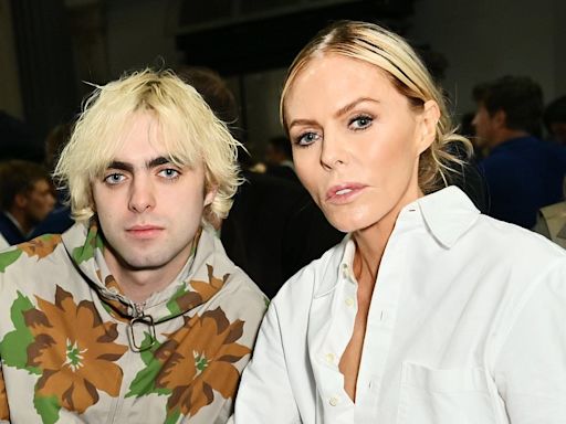 Lennon Gallagher attends London Fashion Week with mum Patsy Kensit