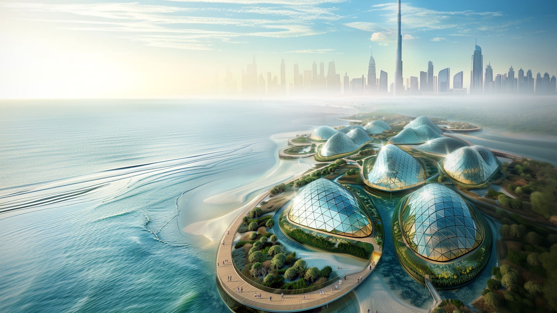 Dubai unveils world’s biggest beach project with futuristic high-tech domes