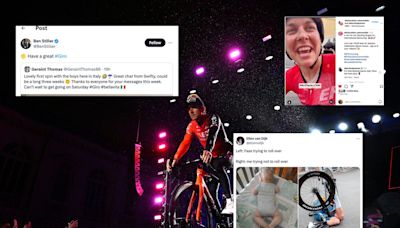 Tweets of the week: Geraint Thomas's super-fan reappears, and Ellen van Dijk sees the funny side of crashing