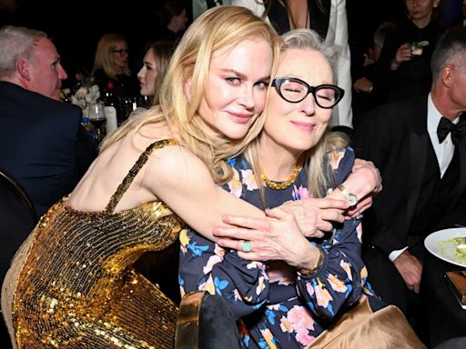 Meryl Streep bromea diciendo que Nicole Kidman es tan buena actuando que es "traumatizante"