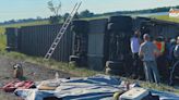 Cattle hauler overturns near Baxter Springs