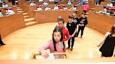 Escolares de Marcilla y Pamplona participan en el Parlamento en el pleno de Aldeas Infantiles