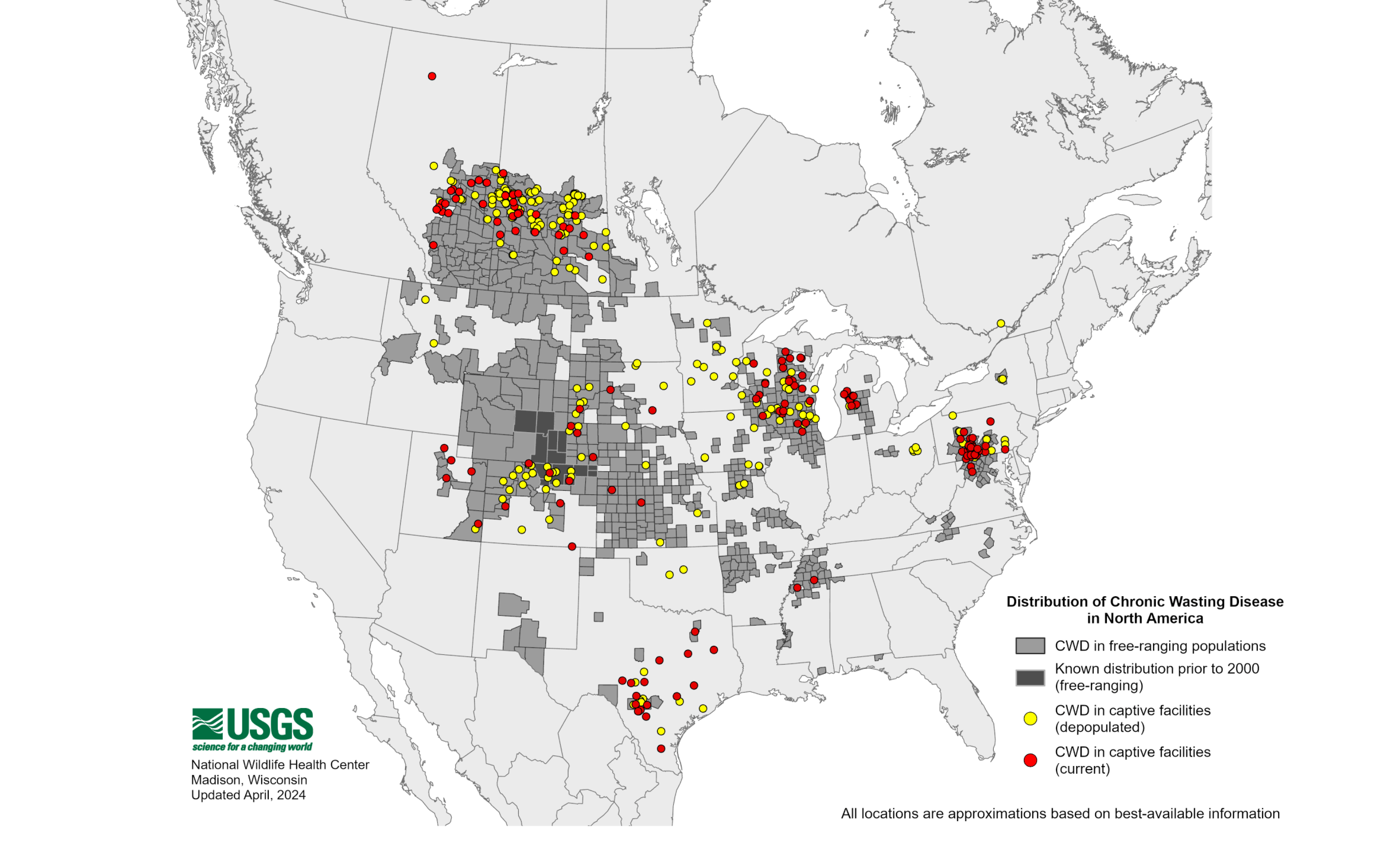 CWD findings in deer in Waushara County and Indiana highlight continued spread of disease