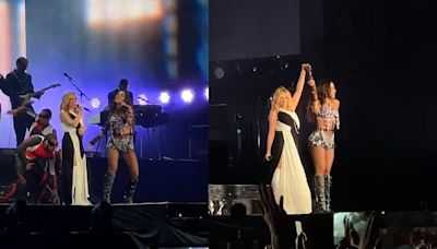 Anitta se apresenta com Kylie Minogue durante festival em Londres; veja vídeo