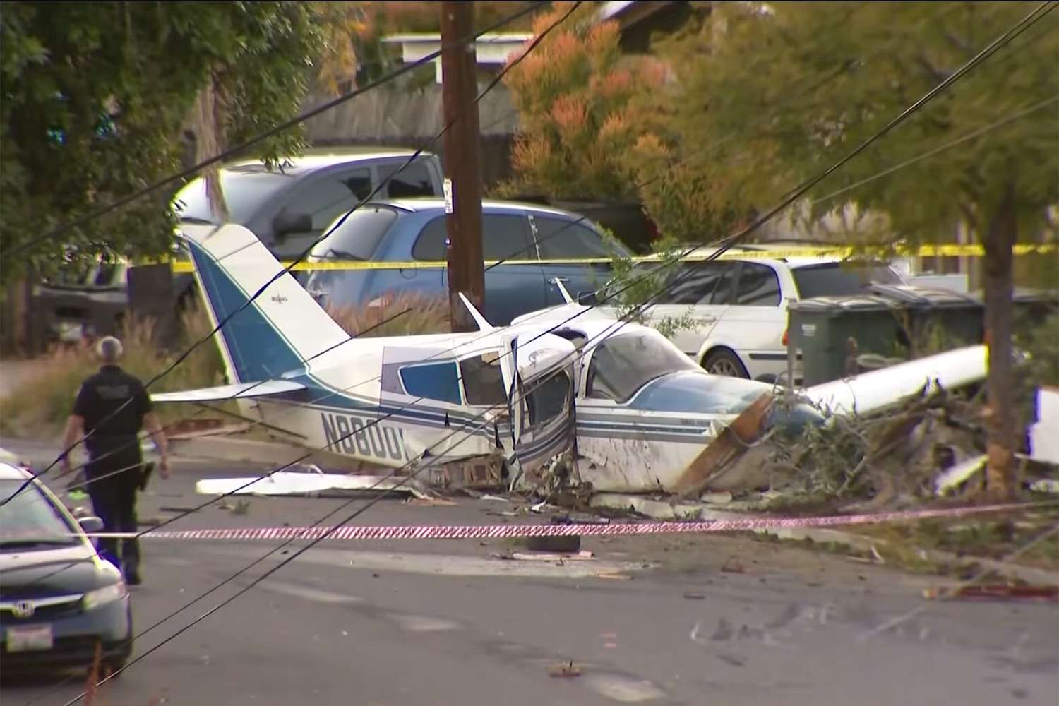 Neighbors Help Pilot After Hearing 'Loud Boom' from Small Plane Crash on California Street