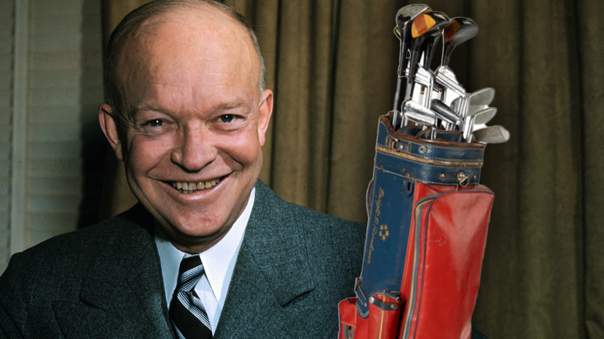 President Dwight Eisenhower's Used Golf Clubs, Custom Bag To Hit Auction Block