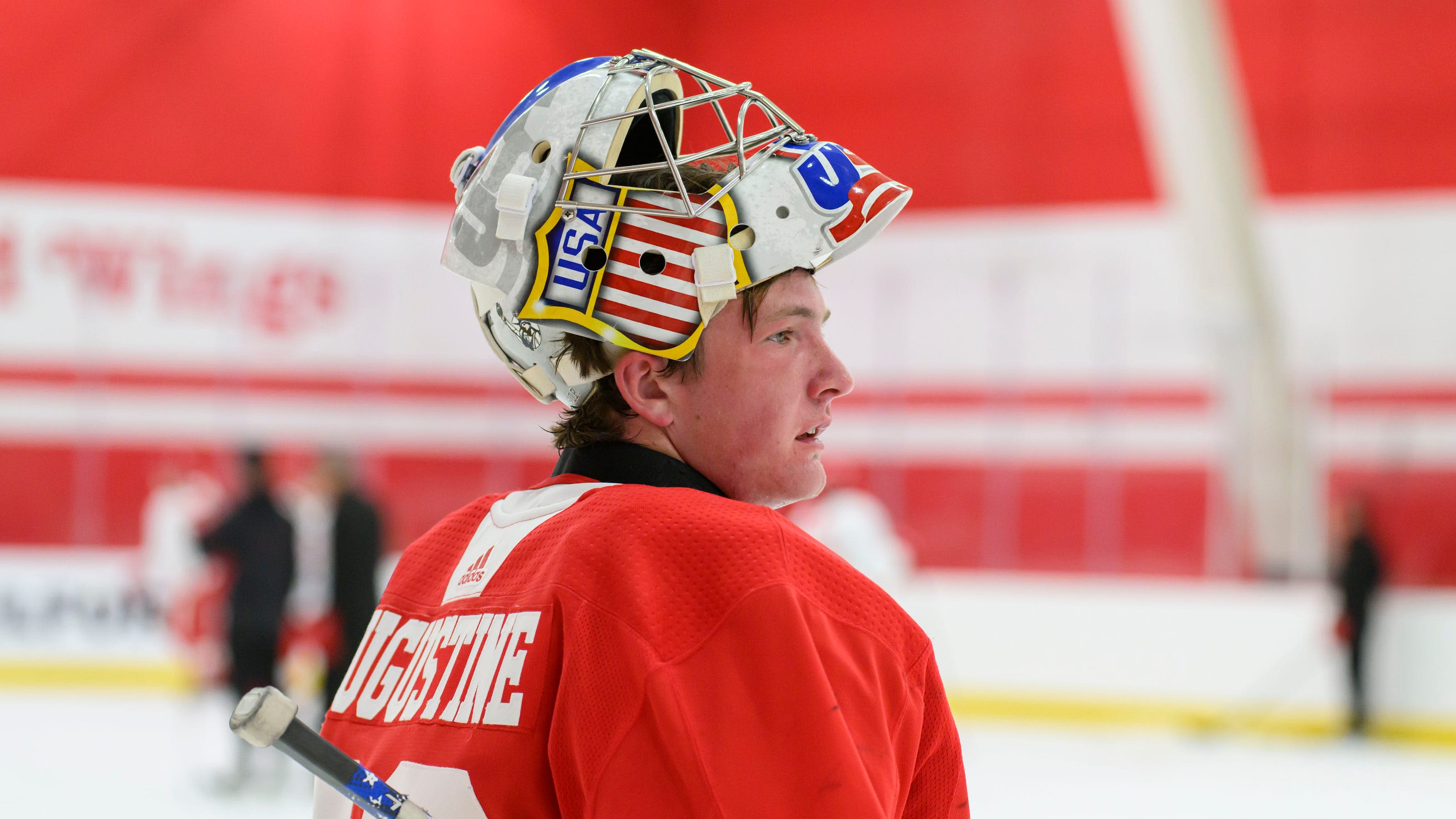 Calm, mature Trey Augustine playing beyond his age, continue development with Red Wings