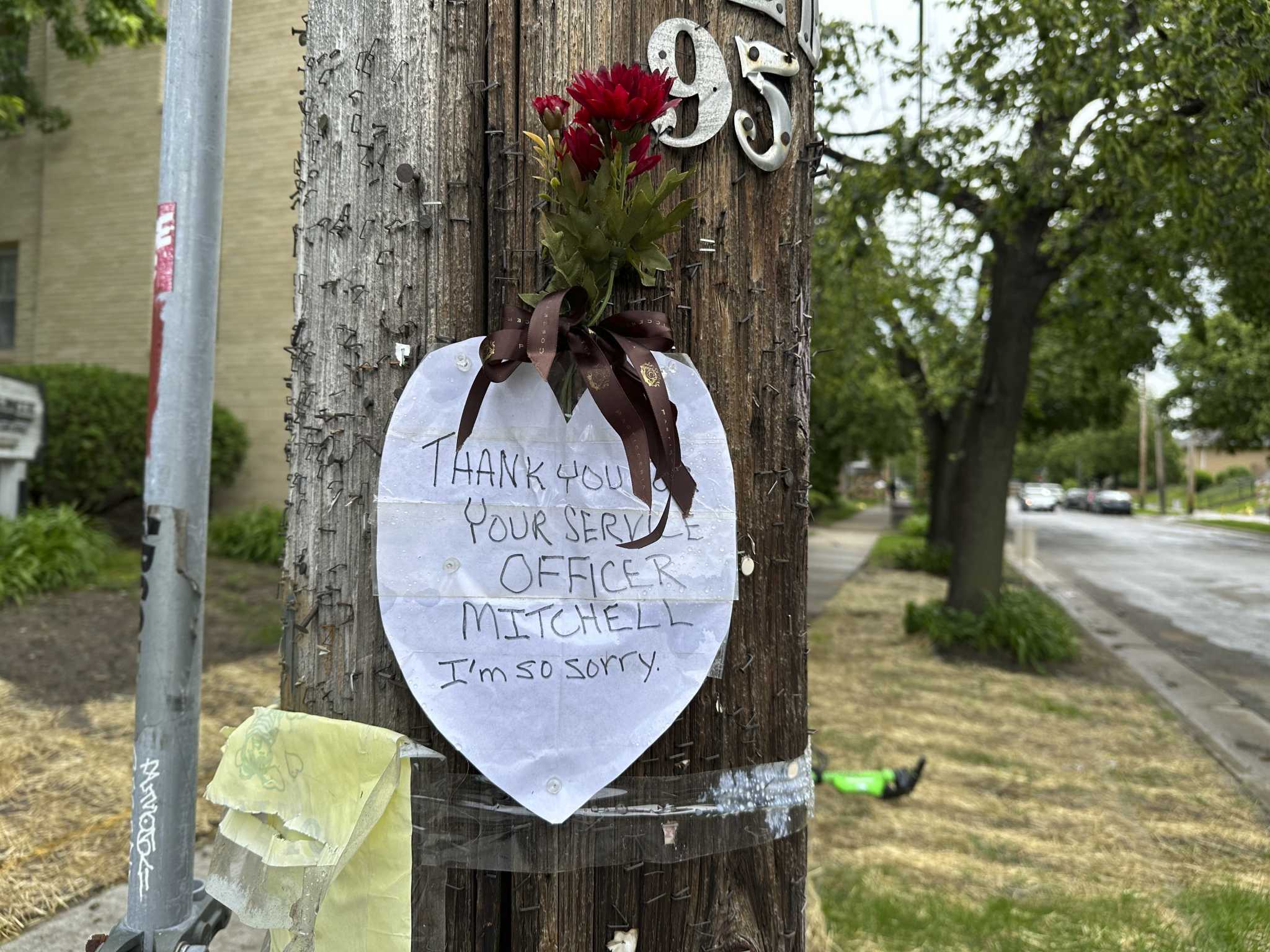 Minneapolis police chief shares anger with fellow officers over ambush death of one of their own