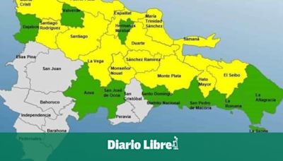 El COE aumenta a 14 las provincias bajo alerta amarilla por efecto de vaguada