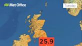 UK sees ‘warmest night ever’ with 25C heatwave temperatures