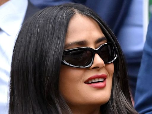 Sophie Winkleman and Salma Hayek lead celebrity arrivals on Day 7 of Wimbledon