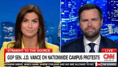 CNN Host Kaitlan Collins Calls Out J.D. Vance’s Gaza Protest Hypocrisy