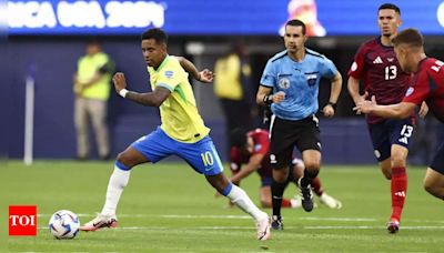 Lacklustre Brazil kick off Copa America 2024 with a dour 0-0 draw against Costa Rica | Football News - Times of India