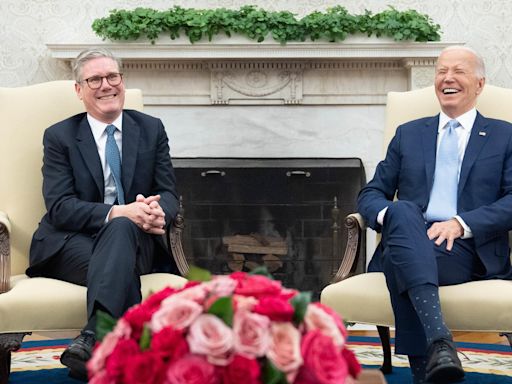 Biden jokes about England’s football win as Starmer suggests ‘it’s coming home’