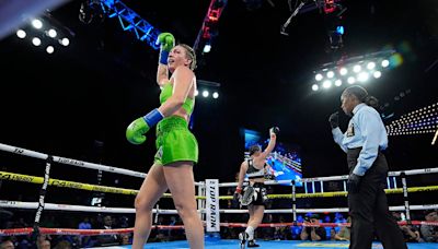 Mikaela Mayer Beats Sandy Ryan To Lift WBO Welterweight Title - In Pics