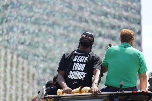 Jaylen Brown is taking it all in after winning his first NBA championship - The Boston Globe