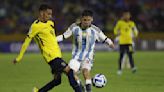 La selección argentina sub 17 perdió contra Ecuador y dejó su invicto en el Sudamericano