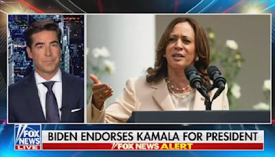 Fox News' Jesse Watters: Hillary Clinton endorsed Kamala Harris "because she is a woman"