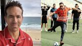 Ryan Reynolds curte estadia no Rio de Janeiro e joga bola no Maracanã