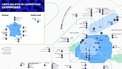 JO de Paris 2024 : La carte des sites de la compétition