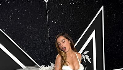 Hi, Addison Rae Hit the VMAs Red Carpet in a Sculptural Bra, Underwear, and Tutu