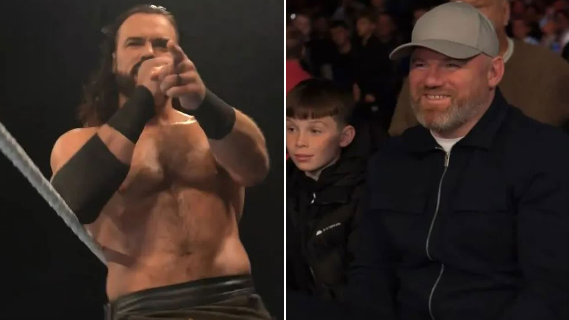 WWE star Drew McIntyre trolls Man Utd hero Wayne Rooney in front of 16,000 fans