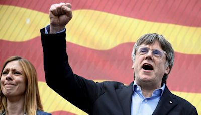 La atípica campaña desde Francia del independentista catalán Puigdemont