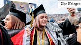 Student protesters disrupt University of Michigan graduation