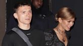 Zendaya Looks Shakespearean in Black with Tom Holland After His “Romeo & Juliet” Performance