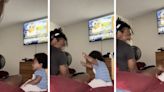 ‘Genius’ baby boy copies gamer dad’s victory dance perfectly