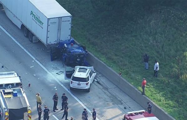 Michigan state trooper, 1 other injured in crash on I-75 near Dix