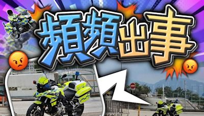 紅磡警察電單車自炒 警員受傷送院
