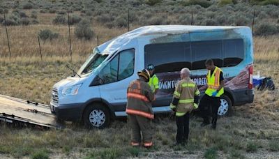 Five hospitalized after van rollover crash in southern Utah; busy day for New Harmony Fire